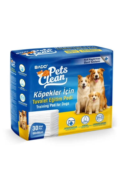 Pets Clean Eğitim(Çiş) Pedi 30lu 60*90Cm 4'lü Paket - Resim 3