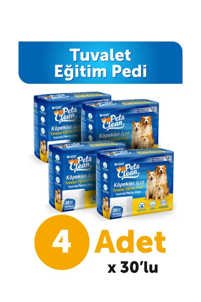 Pets Clean Eğitim(Çiş) Pedi 30lu 60*90Cm 4'lü Paket ürün görseli 1