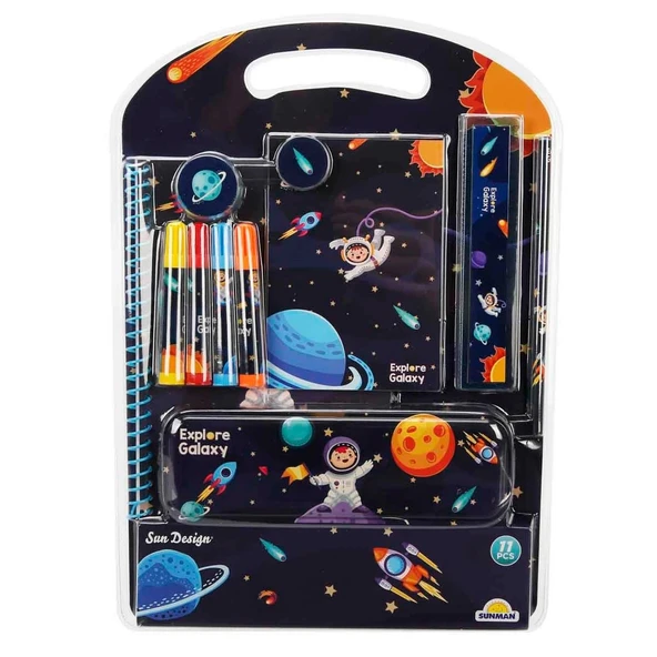 YUMURCAK TOYZ 11'li Kırtasiye Seti Kız Erkek Çocuk Oyuncak Eğitici Oyuncaklar - Resim 2