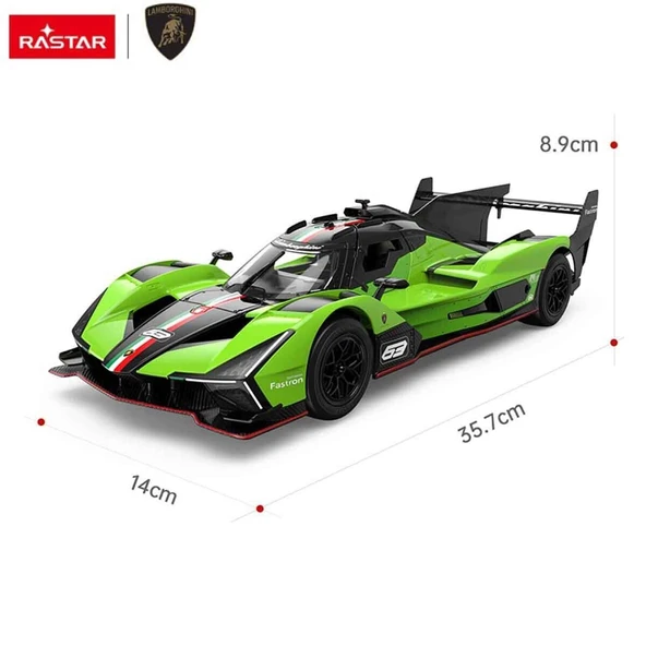YUMURCAK TOYZ 10150 SUN-RAS-R C ARABA 1 14 LAMBORGHINI SC63 LMDH FF 2 4GHZ Kız Erkek Çocuk Oyuncak Eğitici Oyuncak - Resim 2