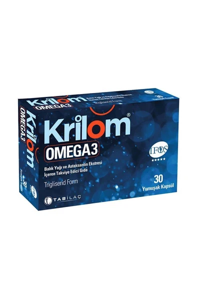 Krilom Omega 3 Balık Yağı 30 Kapsül ürün görseli 1