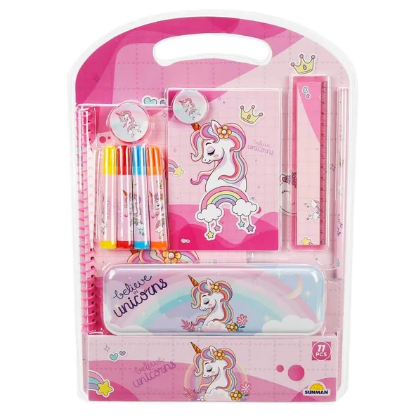 YUMURCAK TOYZ 11'li Kırtasiye Seti Kız Erkek Çocuk Oyuncak Eğitici Oyuncaklar ürün görseli 1