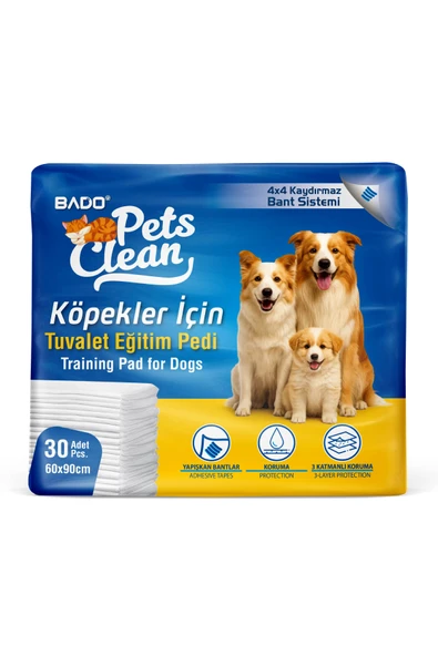Pets Clean Eğitim(Çiş) Pedi 30lu 60*90Cm 4'lü Paket - Resim 2