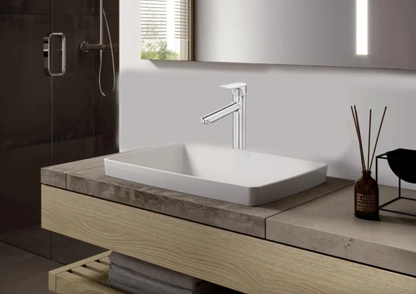 Ar Fia Yüksek Tip Lavabo Bataryası - Resim 3