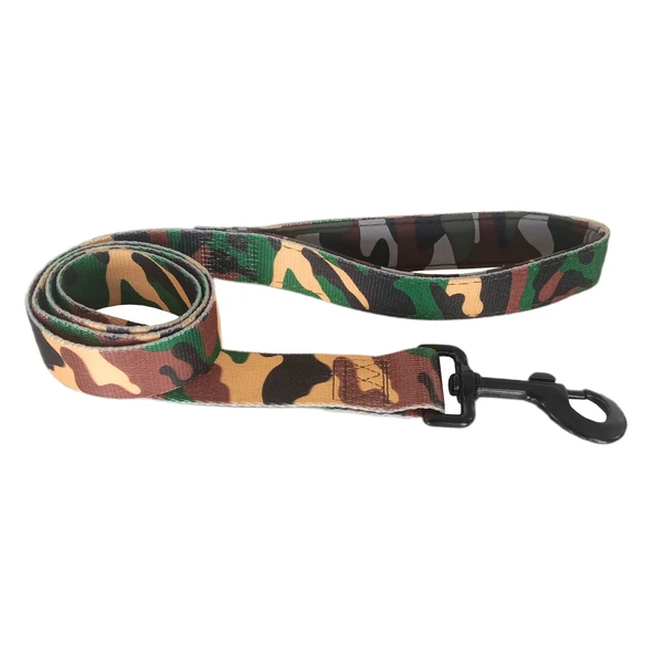 Köpek Göğüs Tasma Seti Dokuma 3 cm*70-90 cm Kamuflaj - 23