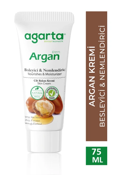 Agarta Doğal Yüz Ve El Besleyici Argan Yağlı Cilt Bakım Kremi 75 ml ürün görseli