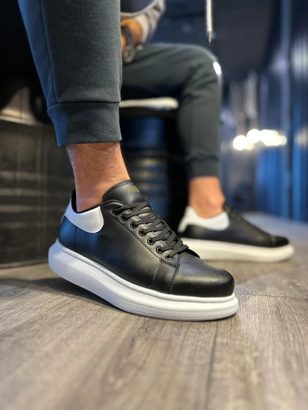 Yüksek Taban Günlük Ayakkabı Siyah - Resim 2