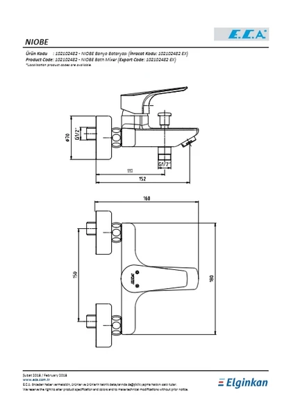 Eca Niobe Banyo Bataryası - Resim 2