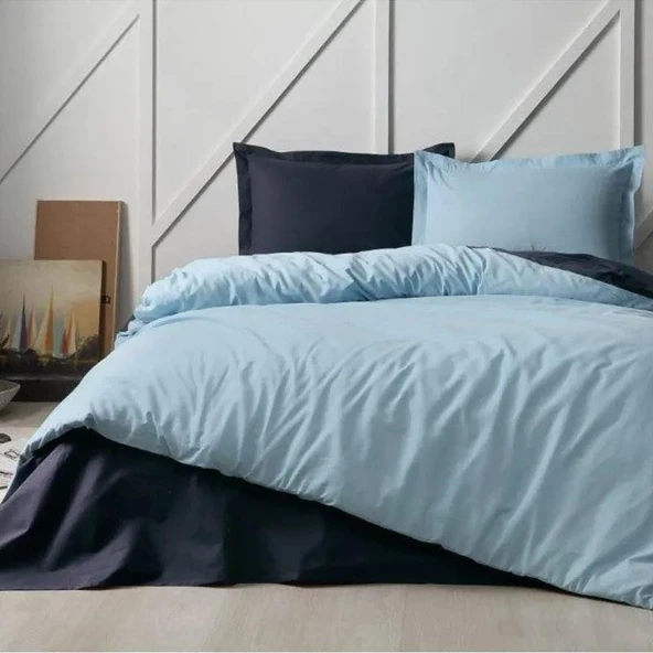 Özdilek Çift Kişilik Ranforce Nev Takımı Colormix Aqua Lacivert - 3