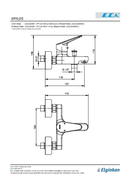 Eca Spylos Banyo Bataryası - 2