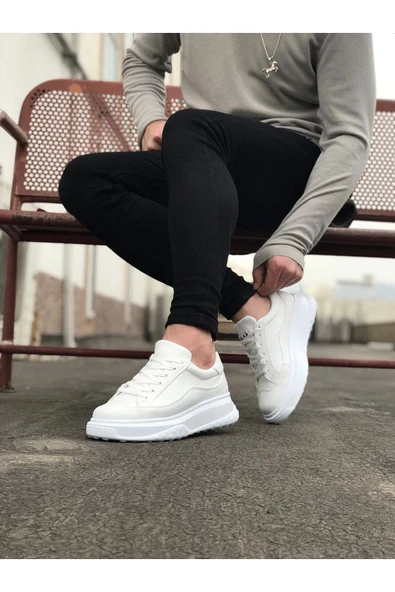 Beyaz Erkek Ayakkabı - Resim 2