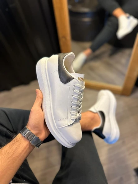 Yüksek Taban Günlük Ayakkabı Beyaz - Resim 7