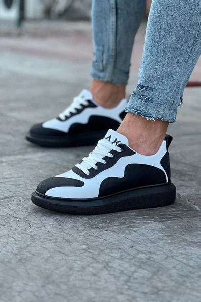 Kömür Beyaz Erkek Casual Ayakkabı - Resim 4