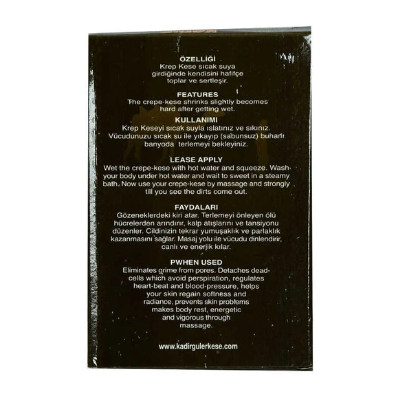 Yüzde 100 Krep Yüz ve Vücut Kesesi Beyaz 17x24 - Resim 12