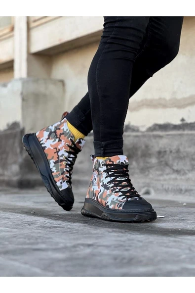 Koyu Askeri Erkek Yarım Bilek Casual Ayakkabı - 5