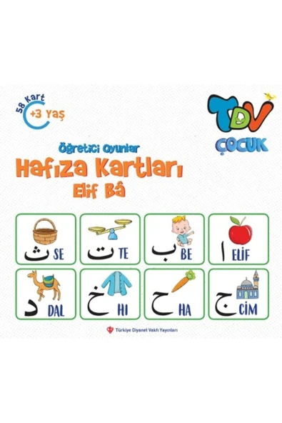 Öğretici Oyunlar Hafıza Kartları Elif Ba 58 Kart Kolektif - ürün görseli 1