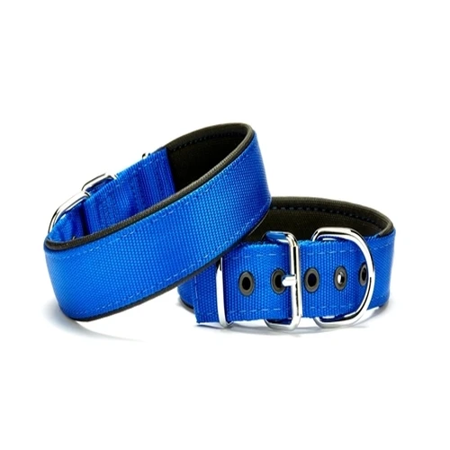 Köpek Tasması Softlu 3 cm x 65 cm Mavi - 1
