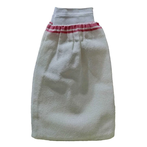 İpek Sırt ve Vücut Kesesi Lastikli Beyaz 15X25 - Resim 7