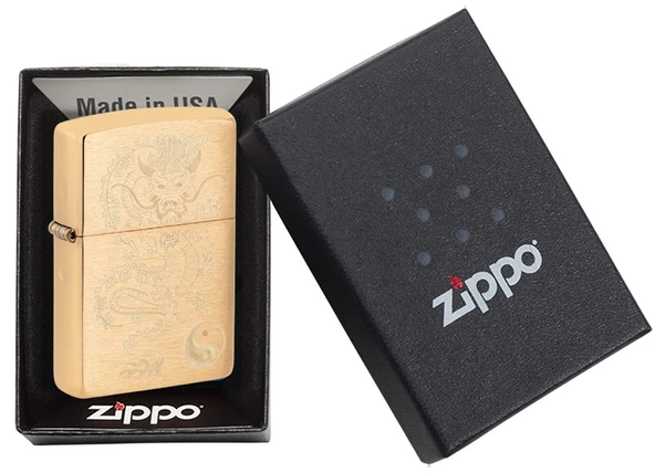 Zippo Asian Dragon Gravür İşleme Dizayn Çakmak - 2