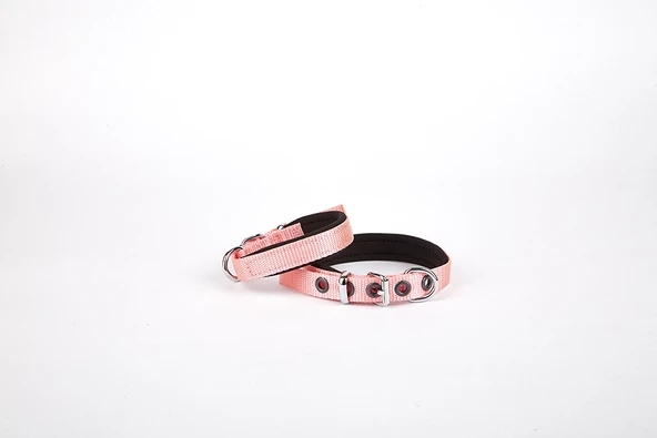 Softlu Köpek Boyun Tasması 1,5 cm x 30 cm Pembe - 1