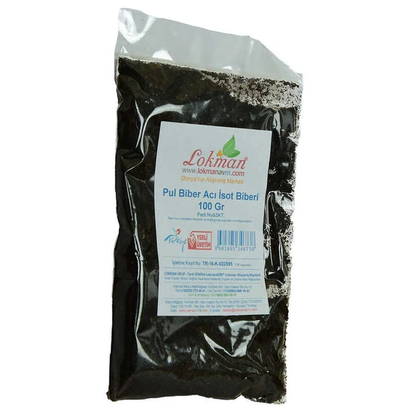 Pul Biber Acı İsot Biberi 100 Gr Paket - Resim 3