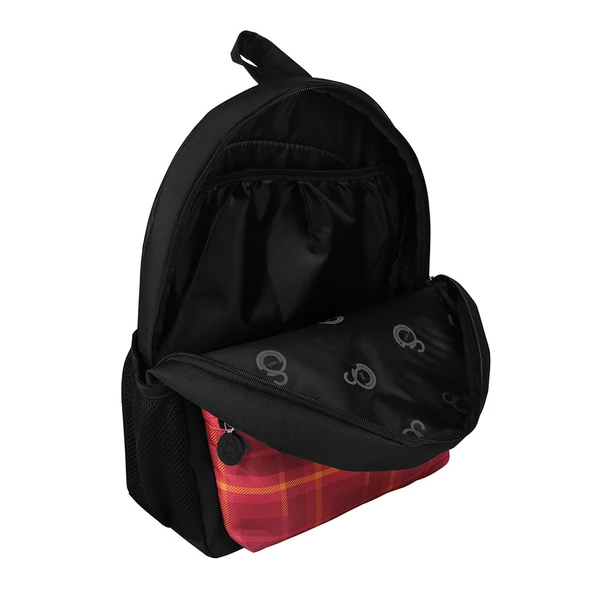 Galatasaray Orijinal Lisanslı Spor  Kırmızı Ekoseli  Çocuk Sırt Çantası - 3
