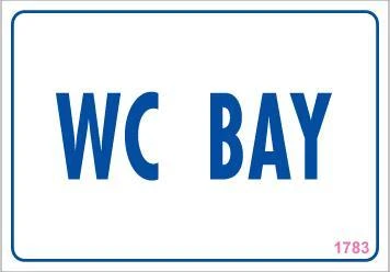 WC Uyarı Levhası 17,5x25 KOD:1783 - 1