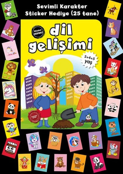 Stickerlı 3+4+5 Yaş Dil Gelişimi ürün görseli