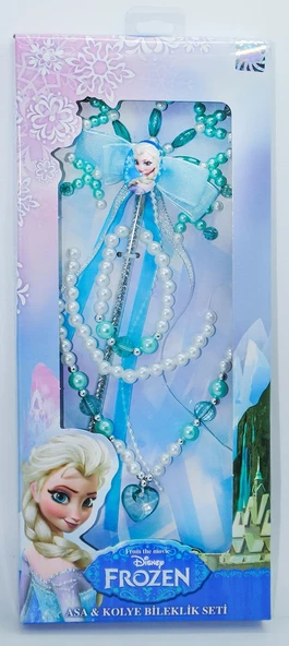 OMZ Disney Frozen Elsa Asa-Kolye-Bileklik Seti Kız Erkek Çocuk Oyuncak Eğitici Oyuncaklar