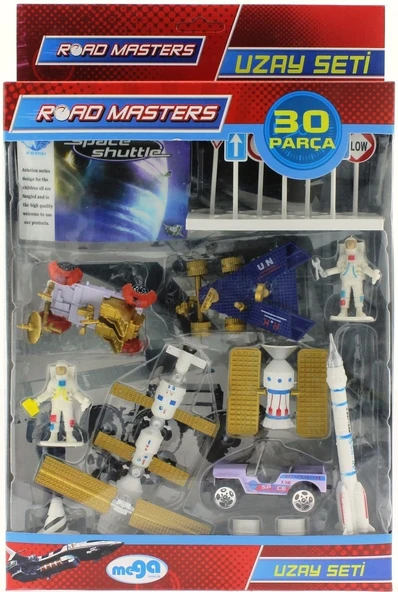 OMZ Jeepli Metal Uzay Seti Jp8105 Kız Erkek Çocuk Oyuncak Eğitici Oyuncaklar