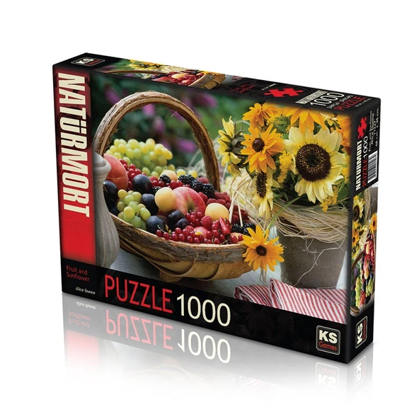 OMZ 11227 Puzzle 1000/FRUİT AND SUNFLOWER PUZZLE 1000 PARÇA Kız Erkek Çocuk Oyuncak Eğitici Oyuncaklar ürün görseli 1