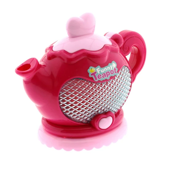 OMZ Sesli Işıklı ve Buharlı Demlik Kız Erkek Çocuk Oyuncak Eğitici Oyuncaklar ürün görseli 1