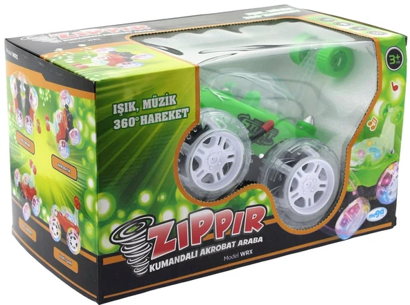 OMZ Uzaktan Kumandalı Takla Atan Zıppır Araba Kız Erkek Çocuk Oyuncak Eğitici Oyuncaklar ürün görseli 1