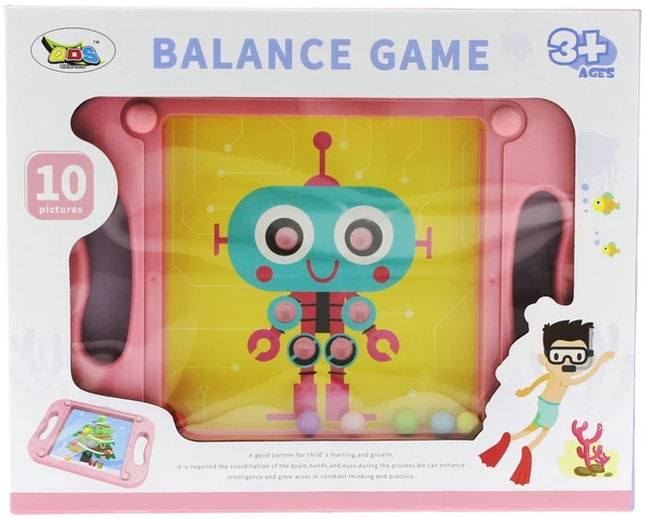OMZ Pembe Tepsili Denge Oyunu Kız Erkek Çocuk Oyuncak Eğitici Oyuncaklar ürün görseli 1