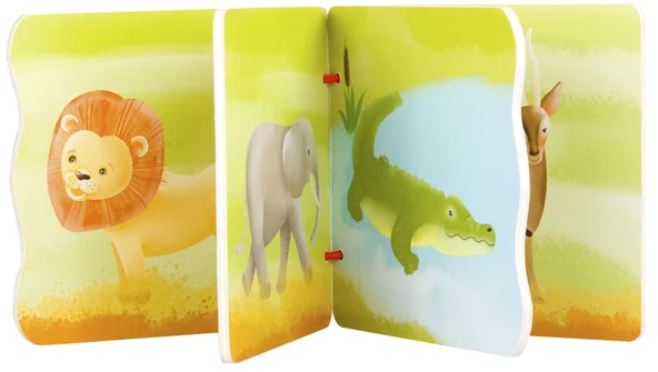 OMZ Classic World Ahşap Vahşi Hayvanlar Kitabım Kız Erkek Çocuk Oyuncak Eğitici Oyuncaklar ürün görseli