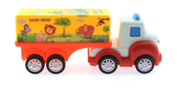 OMZ Çek Bırak Mini Sevimli Sarı Tır Kız Erkek Çocuk Oyuncak Eğitici Oyuncaklar - Resim 3