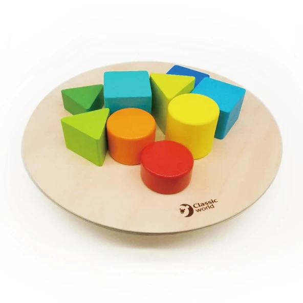 OMZ Classic World Ahşap Denge Oyunu Yuvarlak Kız Erkek Çocuk Oyuncak Eğitici Oyuncaklar ürün görseli