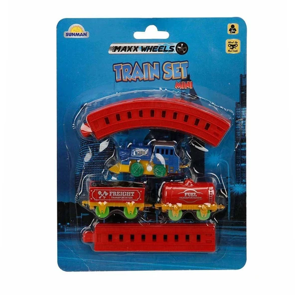OMZ 2559 Maxx Wheels Mini Tren Seti 11 Parça -Sunman Kız Erkek Çocuk Oyuncak Eğitici Oyuncaklar ürün görseli