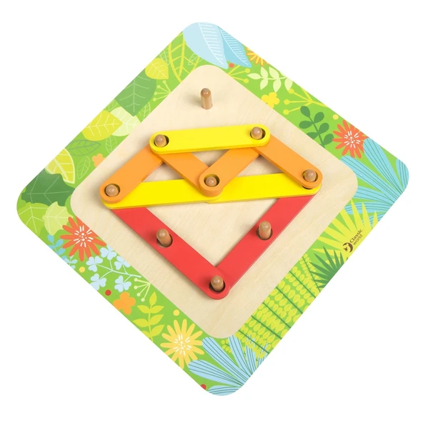 OMZ Classic World Ahşap Öğrenme Yapbozum Kız Erkek Çocuk Oyuncak Eğitici Oyuncaklar - Resim 2