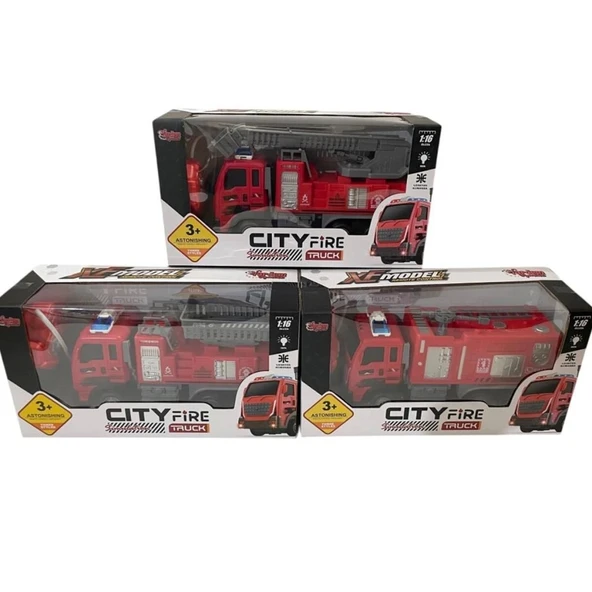 Eğitici Oyuncak XF-789-210A-11A-12A UK 1 16 ŞARJLI IŞIKLI İTFAİYE ürün görseli 1