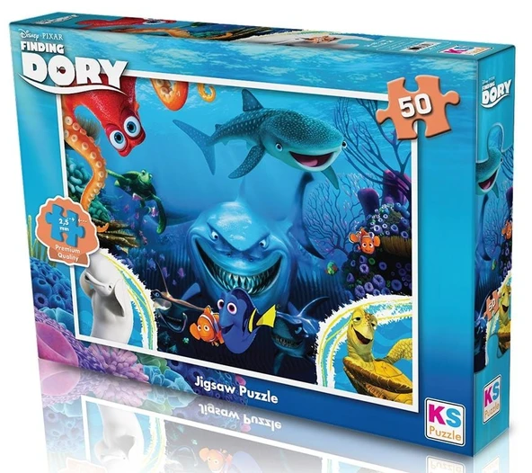 OMZ KS Puzzle 50 Parça Dory Kız Erkek Çocuk Oyuncak Eğitici Oyuncaklar ürün görseli 1