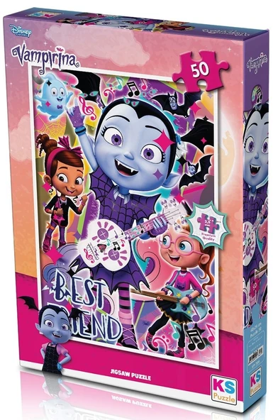 OMZ KS Puzzle 50 Parça Vampirina Kız Erkek Çocuk Oyuncak Eğitici Oyuncaklar ürün görseli