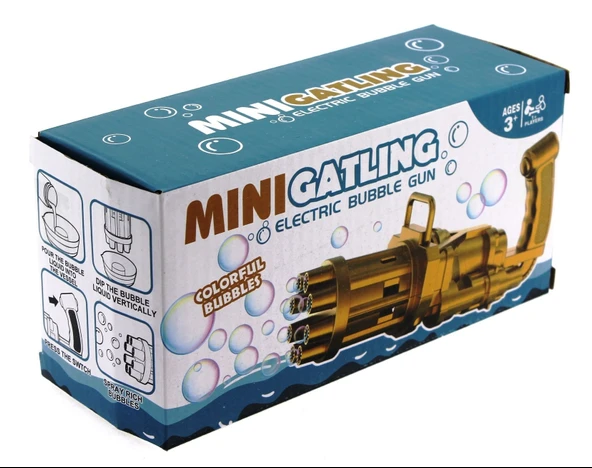 OMZ Pilli Siyah Köpük Balon Tabancası Kız Erkek Çocuk Oyuncak Eğitici Oyuncaklar ürün görseli 1