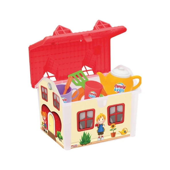 OMZ 03021 Candy & Ken Ev Çay Set ,Dede Kız Erkek Çocuk Oyuncak Eğitici Oyuncaklar - 3