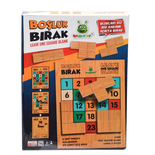 OMZ 119 Woody Boşluk Bırakma Oyunu -Karsan Kız Erkek Çocuk Oyuncak Eğitici Oyuncaklar