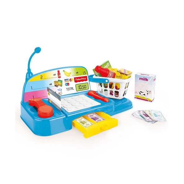 OMZ 1805 Fisher Price Junior Yazar Kasa / 27 parça / +2 yaş Kız Erkek Çocuk Oyuncak Eğitici Oyuncaklar - Resim 2