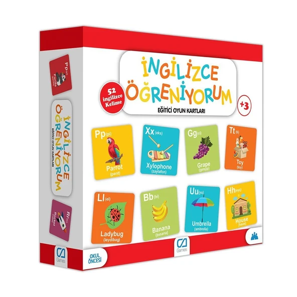OMZ 5044 Eğitici İngilizce Öğreniyorum -CA Games Kız Erkek Çocuk Oyuncak Eğitici Oyuncaklar