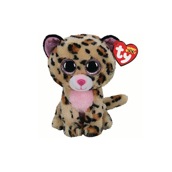 OMZ TY Beanie Boos Kahverengi Benekli Peluş Leopar Livvie 15cm Kız Erkek Çocuk Oyuncak Eğitici Oyuncakla