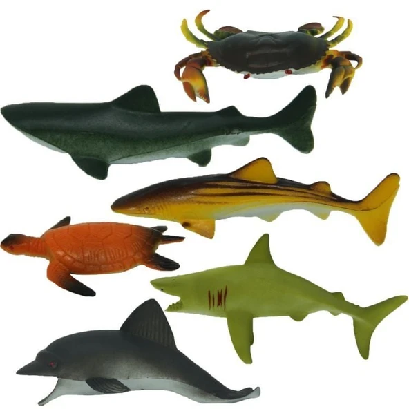 OMZ Okyanus Hayvanları Poşetli S00000709 Kız Erkek Çocuk Oyuncak Eğitici Oyuncaklar - 2