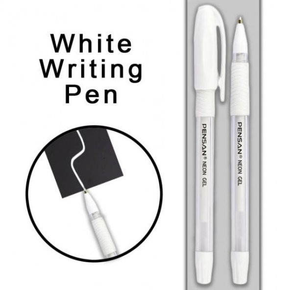 Beyaz Jel Kalem Dekoratif Hediyelik ürün görseli 1